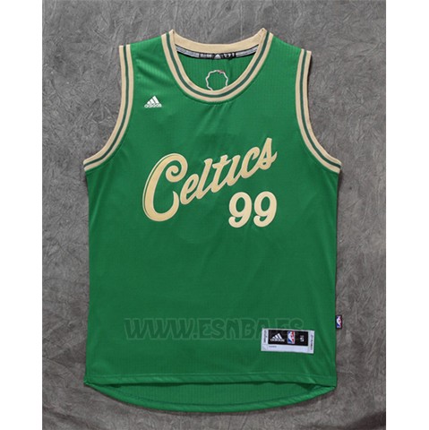 Camiseta Navidad 2015 Boston Celtics Jae Crowder #99 Verde